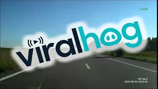 Helicopter On The Road || ViralHog