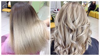 Коррекция омбре: отросший балаяж // Balayage retouch technique