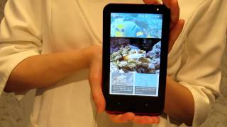 シャープ「GALAPAGOS」デモ3～電子書籍で動画再生