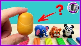КИНДЕР ЯЙЦА И ПЛАСТИЛИН. ПОДЕЛКИ ДЛЯ ДЕТЕЙ. Лепка из пластилина | Kinder surprise egg and plasticine
