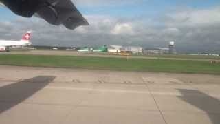 Take Off from Manchester on Aer Lingus ATR 72-500.
