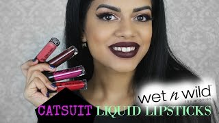 NEW! Wet n Wild Catsuit Liquid Lipsticks | Review + Swatches