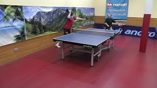table tennis атака шипами !!! (атака ШИПОВИКА) :))