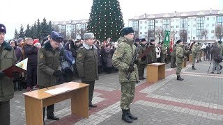 Присягу приняли новобранцы Пинского погранотряда