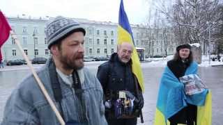 Ukrainos palaikymo akciją Vilniuje 2013-12-08