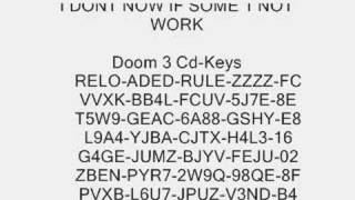 DOOM 3 CD KEYS ©