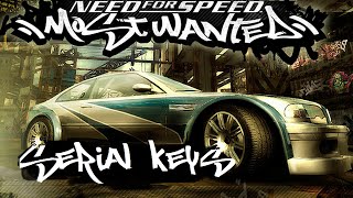 Need For Speed Most Wanted Serial Keys