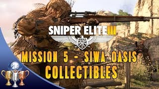 Sniper Elite 3 Collectibles [Mission 5] Cards, Sniper Nests, War Diaries, Long Shots, Objectives