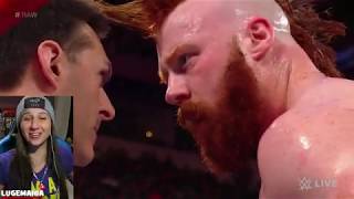 WWE Raw 2/12/18 Roman Reigns vs Sheamus