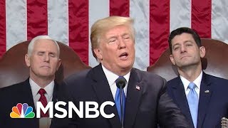 President Donald Trump's New Bald-Faced Lie About His State Of The Union | All In | MSNBC