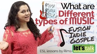 Improve English Vocabulary - What are different ‘types of MUSIC’ – English  Lesson to speak fluently