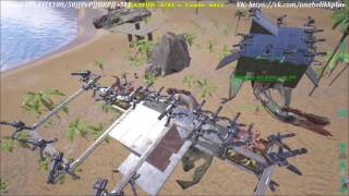 Пьяный рейд. АРК Рейд. Raid ARK. Сносим врагов трайба.