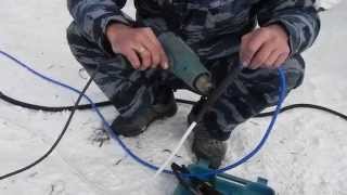 Пайка термомуфты к скважинному насосу