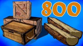 РАСТ ГРАБИМ БОМЖЕЙ   КУЧА ЛУТА ЗА 800 Дерева