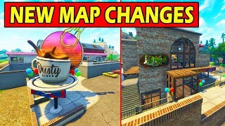 ALL *NEW* MAP CHANGES! DUSTY DINNER + NEW TILTED BUILDING! FORTNITE UPDATE!