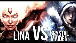 ИСТОРИЯ БИФОВ #2 - LINA VS CRYSTAL MAIDEN