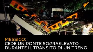 Messico: cede un ponte sopraelevato durante il transito di un treno