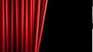 Футаж Красный одинарный занавес Footage Red single curtain HD