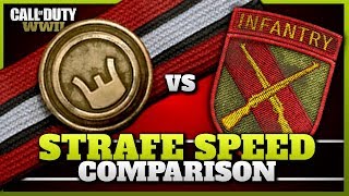 Infantry vs Scoped! | CoD WW2 Strafe Speed Comparison!