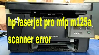 hp laserjet pro mfp m125a scanner error