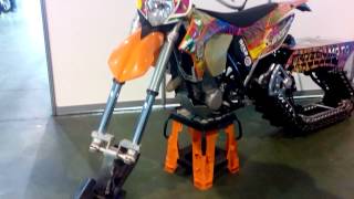 KTM на гусинице и лижи