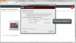 Adobe Digital Editions & Create Adobe ID