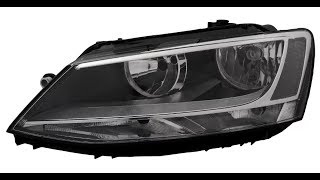 VW Jetta 6 - Болтается отражатель фары, как исправить? (ближний светит низко)