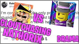 SANDRA CLOUTCHASES NATHORIX (Roblox twitter drama)