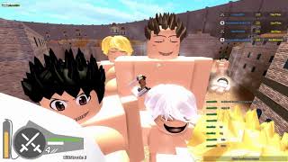 100+ Kills in Attack on Titan Downfall!/Roblox