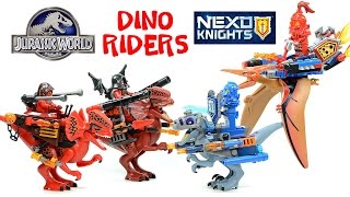 Nexo Knights Meets Jurassic World Ultimate Dino-Riders LEGO KnockOff Set