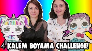 LOL Sürpriz 4 Kalem Boyama Challenge En Pahalı Orijinal LOL Bebek Kitabı! Bidünya Oyuncak ?