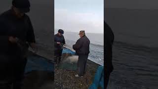 29 04 2021 утро Кобулети Рыбалка с лодки сетью Видео Сулхан Нижарадзе Аджария Грузия