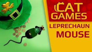 CAT GAMES - ? The Leprechaun mouse (St Patrick's Day Special) 4K 60FPS