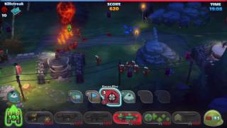 Guns UP! Attacking a base with multiple "glitched" towers