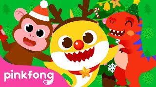 ¡A Celebrar Navidad con Tiburón Bebé! | Canciones de Navidad | Mono & T-Rex | Pinkfong Villancicos