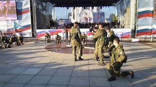 Морские пехотинцы.Рукопашный бой.День России 2017.