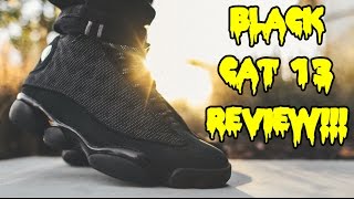 AIR JORDAN 'BLACK CAT' 13 REVIEW + ON FEET!!!