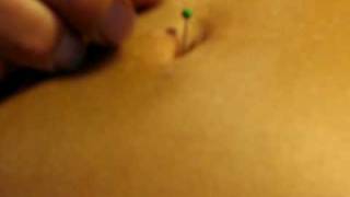 pin in belly button