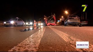 «Таврия» на крыше, два разбитых «Ниссана» и гигантская пробка в Одессе