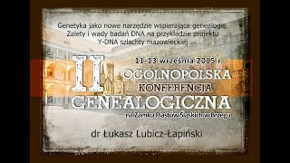 Y-DNA na przykładzie szlachty mazowieckiej - Brzeg 2015