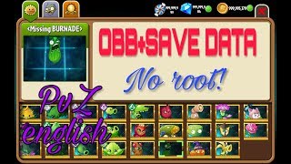 PvZ 2 | Plants vs. Zombies 2 Mod obb+ save data China plants in english version NO ROOT