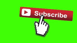 Animated Subscribe Button|Green Screen Footage