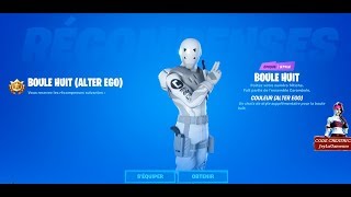 FORTNITE JE DEBLOQUE LE SKIN BOULE DE BILLARD BLANC OCTUPLE VS SCRATCH