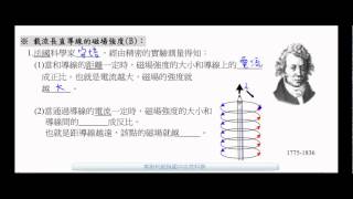 國三理化_電流磁效應_載流長直導線的磁場強度_安培定律【國中理化】