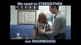The Angel Wing Exercise to strengthen the RHOMBOID muscles