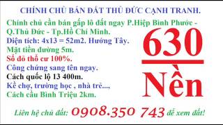BÁN ĐẤT NỀN THỦ ĐỨC GẦN ĐẠI HỌC LUẬT TP HỒ CHÍ MINH