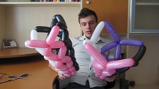 Корзина из шариков ШДМ. Как сделать вазу из шаров. Легков. Basket of balloons