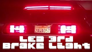 DeLorean LED 3rd Brake Light Installation and LED Strip Comparison