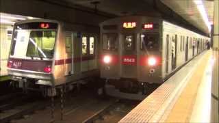 朝ラッシュ時の半蔵門線九段下駅Part3（バイノーラル録音）