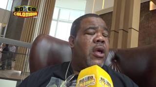 Gary Russell Sr. talking to Gary Russell Jr. vs Óscar Escandón